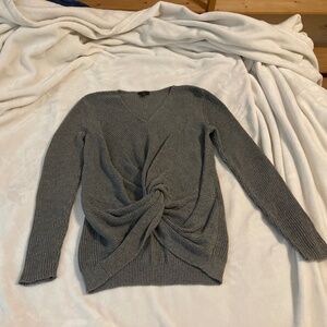 Ann Taylor - Grey Knot Sweater -  Small